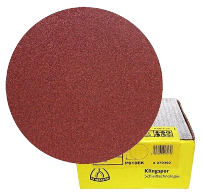 Шлифовальный круг самозацепляемый Klingspor на бумажной основе